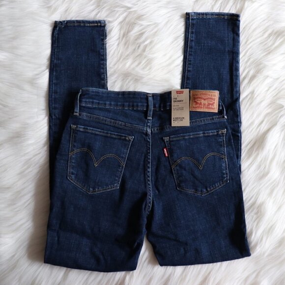 NEW Levi's Jeans Skinny Dark Wash Size 27 - Picture 6 of 8